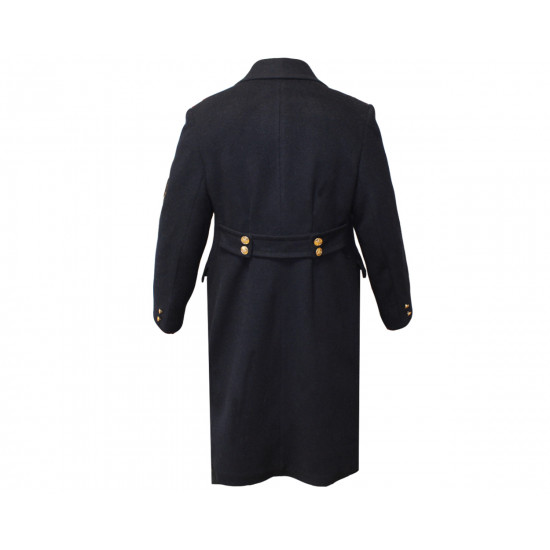 Manteau militaire bleu d'après-guerre de la police de la justice soviétique